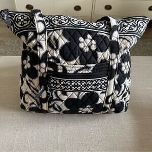 Vera Bradley Black and Cream Quilted Tote